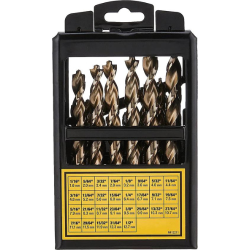 Dewalt DWA1269 Industrial Cobalt Alloy Steel Pilot Point® Drill Bit Set (29 Pc)