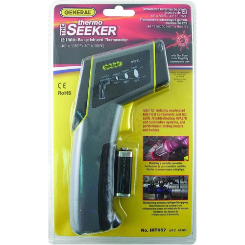 General Tools IRT657 12:1 Wide-Range Infrared Thermometer With Star Burst Laser Targeting