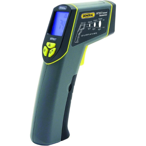 General Tools IRT657 12:1 Wide-Range Infrared Thermometer With Star Burst Laser Targeting