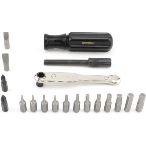 General Tools 8078 Nineteen-Piece Ratchet Offset Screwdriver Set