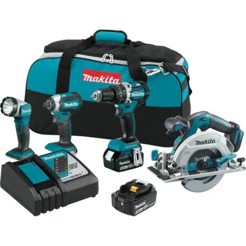 Makita XT446T 18V LXT® Lithium‘Ion Brushless Cordless 4‘Pc. Combo Kit (5.0Ah)