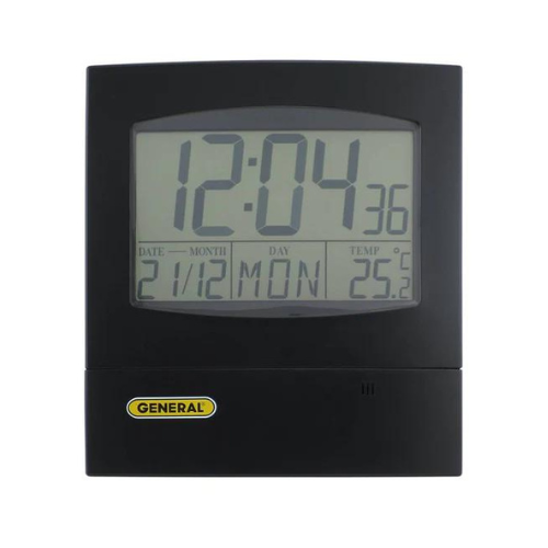 General Tools DJC381 Digital Clock-Thermometer-Calendar