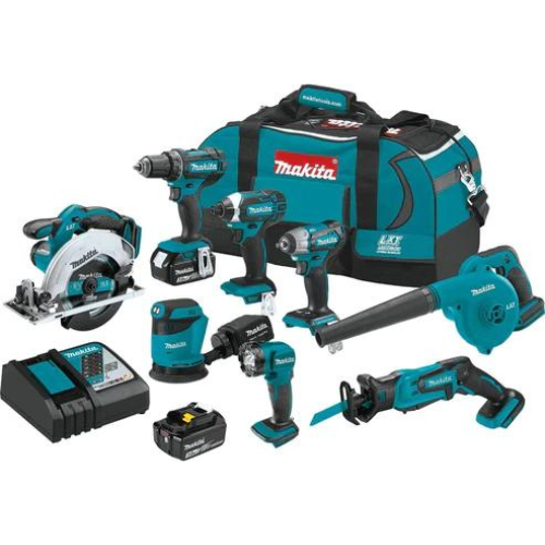 Makita XT801X1 18V LXT® Lithium‘Ion Cordless 8‘Pc. Combo Kit (3.0Ah)