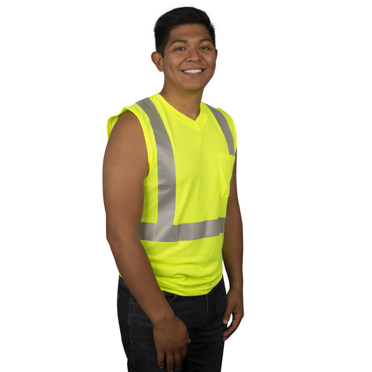 Cordova Safety V421-M Shirt, COR-BRITE®, Type R, Class 2, Sleeveless