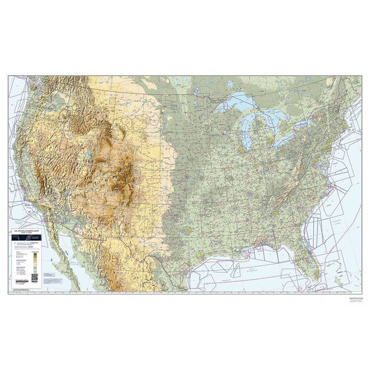 Paradise Clay FAAVFRWPC-R FAA Chart: U.S. VFR Wall Planning Chart (Flat) - Historical Last Edition