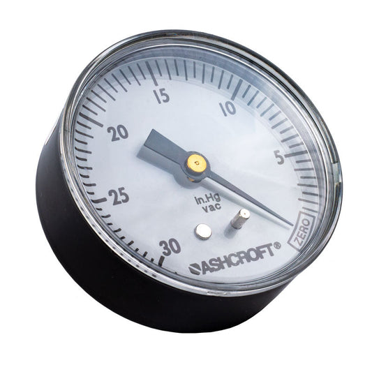 Solberg VG-030-025 Vacuum Gauge 0 to 30 inHg Industrial Vacuum Pressure Gauge with 1/4 Inch NPT Connection