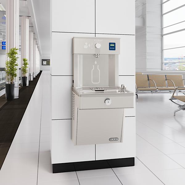 Elkay VRC8WSK ezH2O® Vandal-Resistant Bottle Filling Station & Single Cooler Non-Filtered Refrigerated Stainless