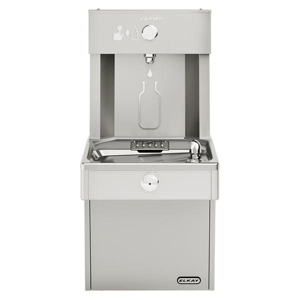 Elkay VRCDMWSK ezH2O® Vandal-Resistant Mechanical Bottle Filling Station & Single Water Fountain Non-Filtered Non-Refrigerated Stainless