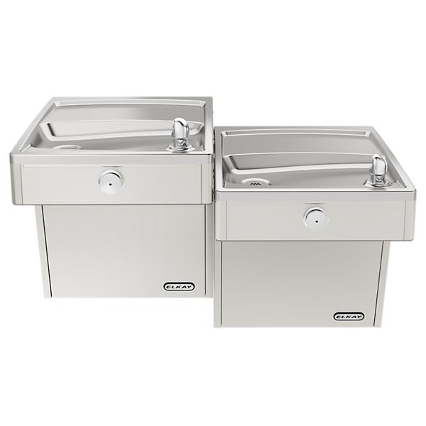 Elkay VRCTL8SC Wall Mount Vandal Resistant Bi-level ADA Cooler Non-filtered Refrigerated Stainless