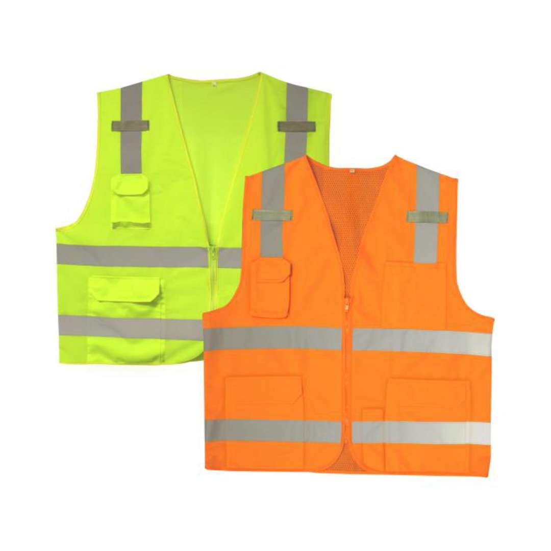 Cordova Safety VS2815XL Class II Surveyors Vest Four Outside Pockets, Four Pen Holders Two Inside Pockets, Mic Tabs on Both Sides
