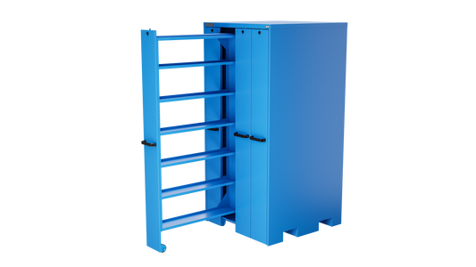 Champion Tool Storage VSC05-BB 4-Drawer Standard Depth Vertical Storage Cabinet VSC05 | 40"W x 84"H x 41"D, Bright Blue