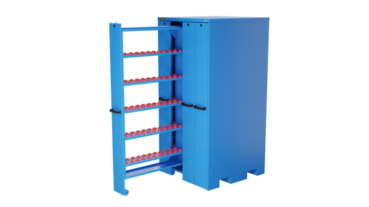 Champion Tool Storage VSC30-BB 4-Drawer Standard Depth Vertical Storage Cabinet VSC30 | 40"W x 84"H x 41"D, Bright Blue