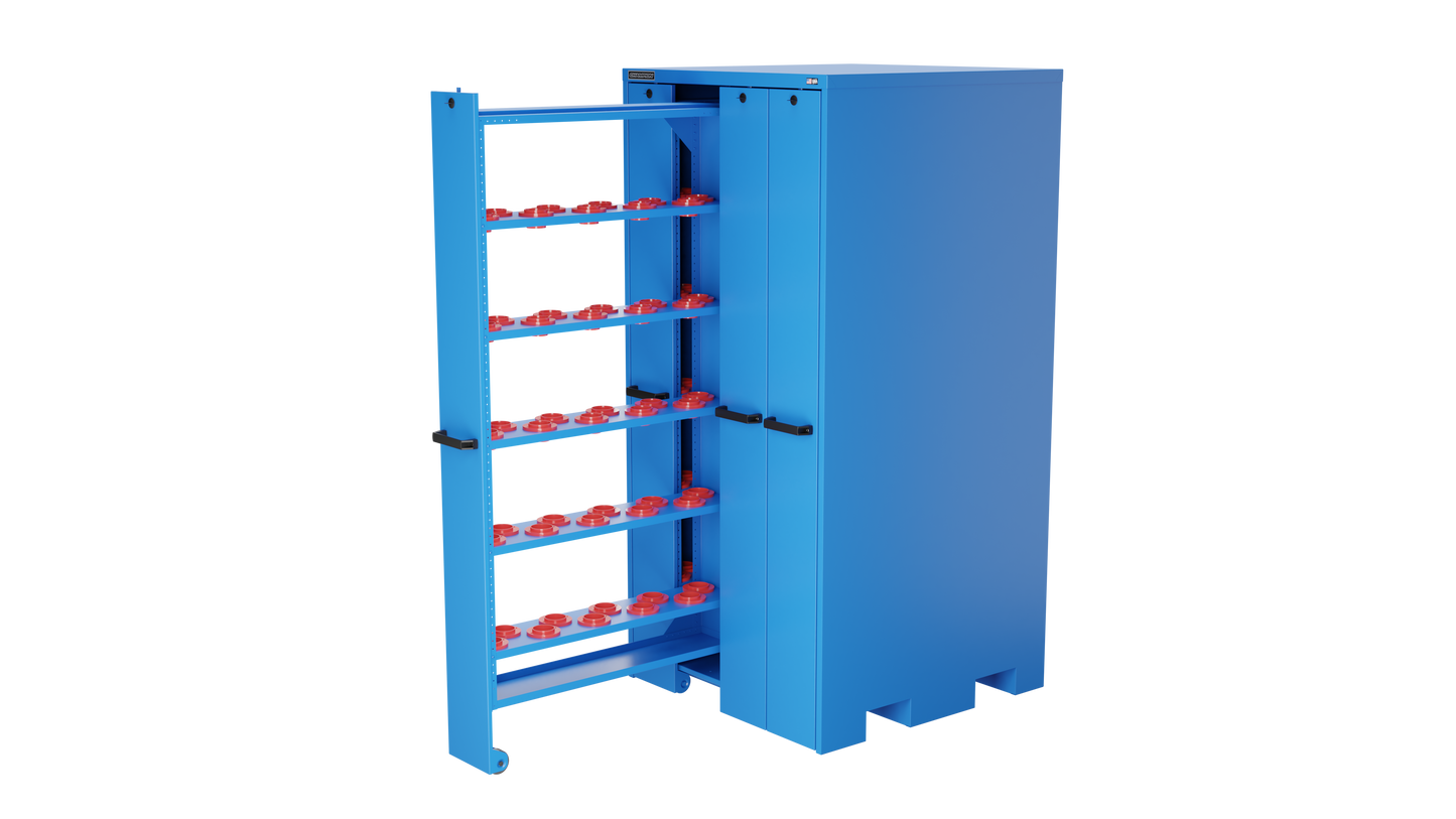 Champion Tool Storage VSC50-BB 4-Drawer Standard Depth Vertical Storage Cabinet VSC50 | 40"W x 84"H x 41"D, Bright Blue