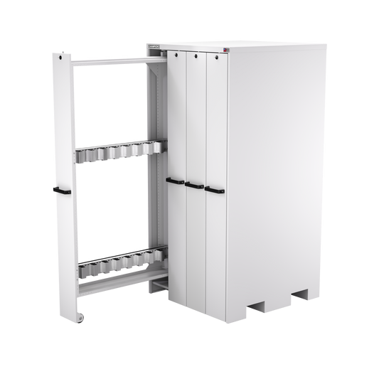 Champion Tool Storage VSCB-LG 4-Drawer Standard Depth Vertical Storage Cabinet VSCB | 40"W x 84"H x 41"D, Light Gray