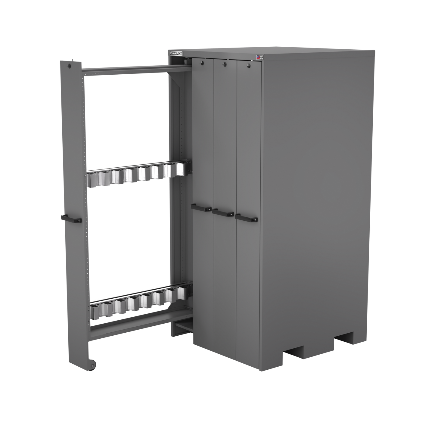 Champion Tool Storage VSCB-DG 4-Drawer Standard Depth Vertical Storage Cabinet VSCB | 40"W x 84"H x 41"D, Dark Gray