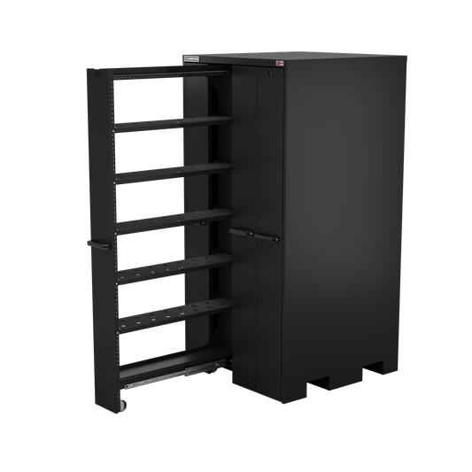Champion Tool Storage VSCC5-BK 4-Drawer Standard Depth Vertical Storage Cabinet VSCC5 | 40"W x 84"H x 41"D, Satin Black