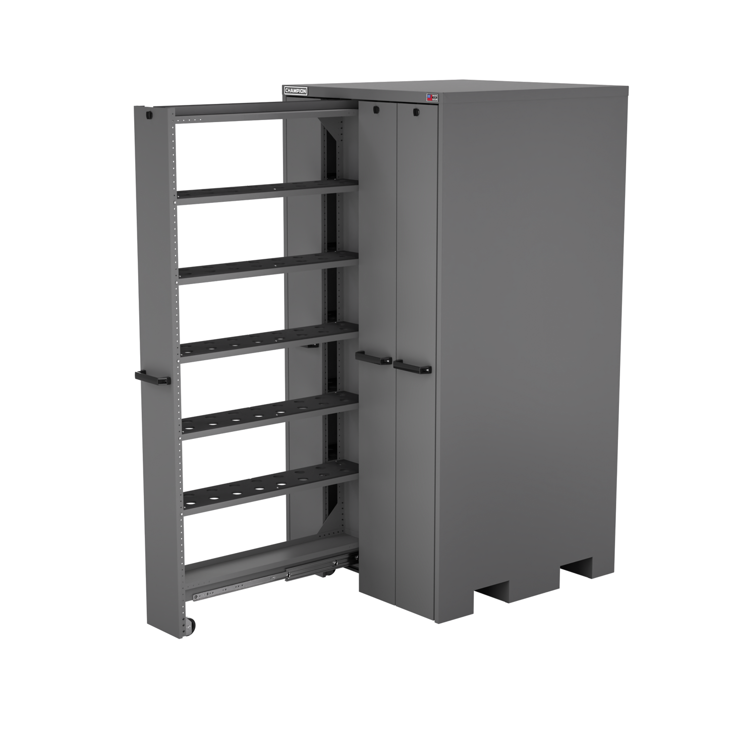 Champion Tool Storage VSCC6-DG 4-Drawer Standard Depth Vertical Storage Cabinet VSCC6 | 40"W x 84"H x 41"D, Dark Gray