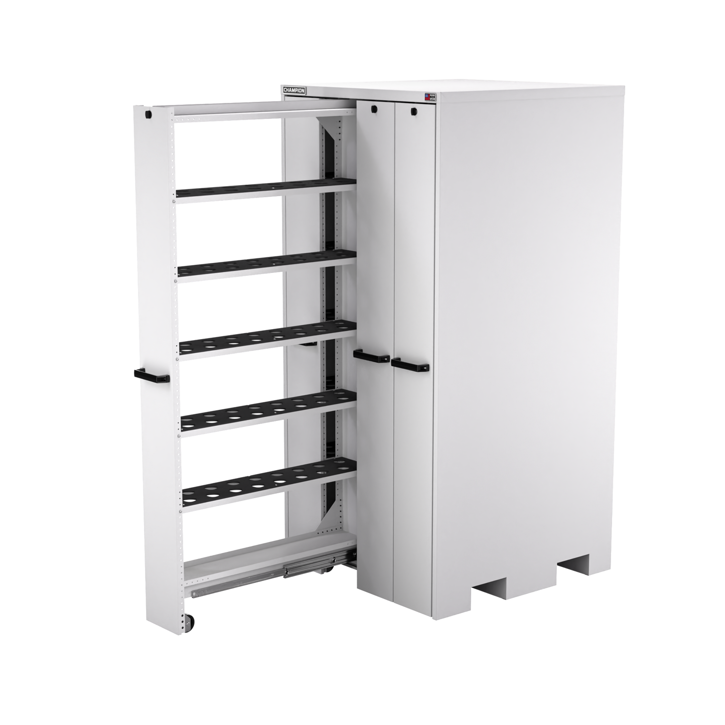 Champion Tool Storage VSCC8-LG 4-Drawer Standard Depth Vertical Storage Cabinet VSCC8 | 40"W x 84"H x 41"D, Light Gray