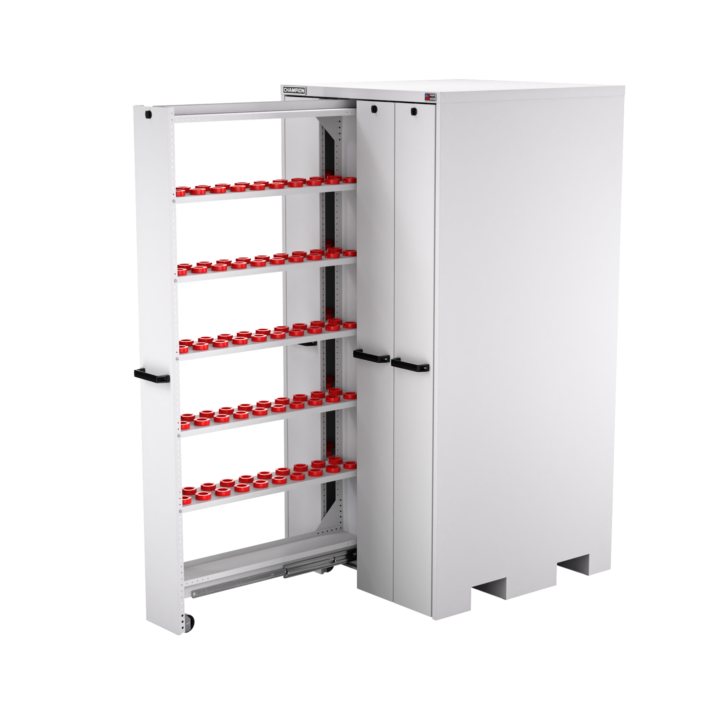 Champion Tool Storage VSCH40-LG 4-Drawer Standard Depth Vertical Storage Cabinet VSCH40 | 40"W x 84"H x 41"D, Light Gray