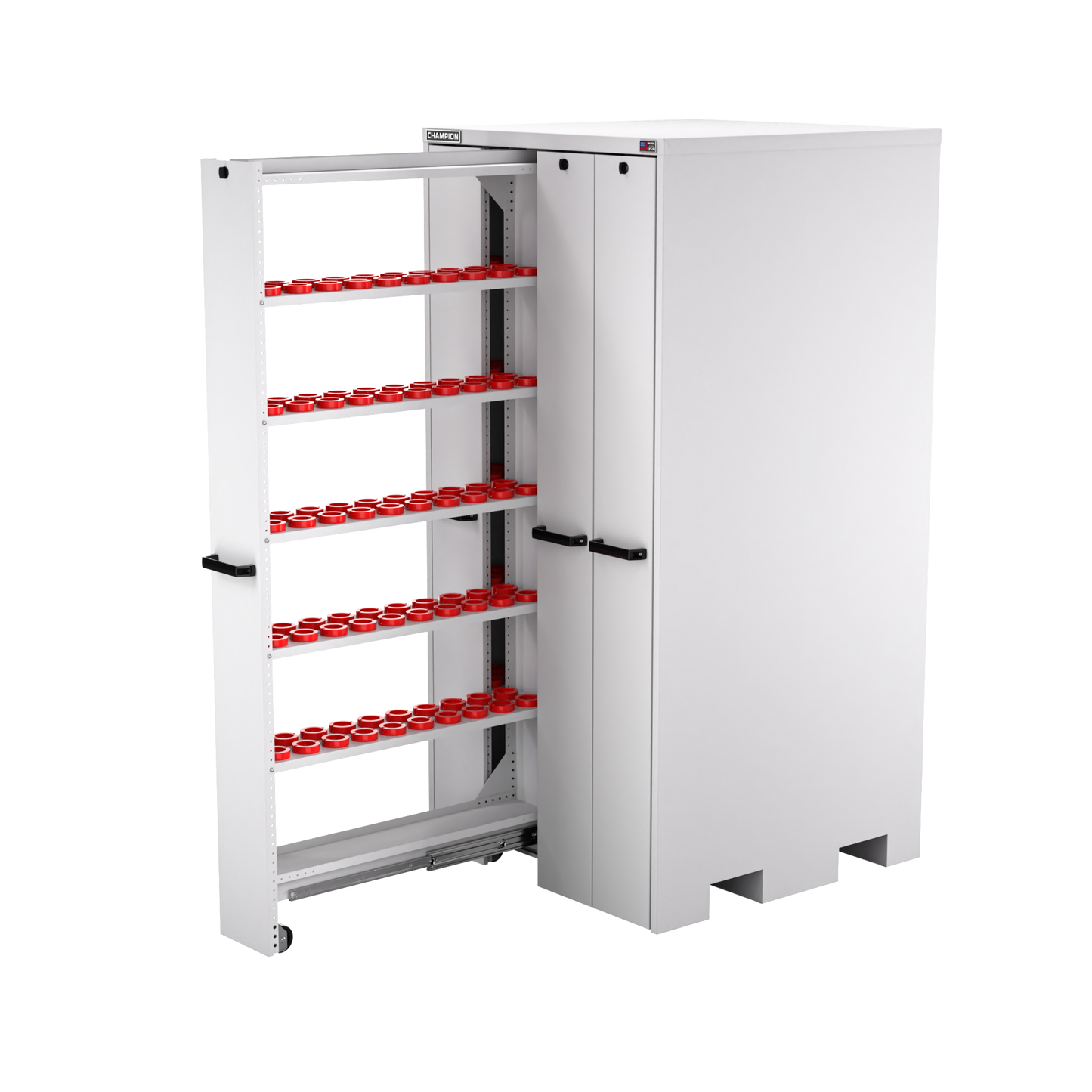 Champion Tool Storage VSCH50-LG 4-Drawer Standard Depth Vertical Storage Cabinet VSCH50 | 40"W x 84"H x 41"D, Light Gray