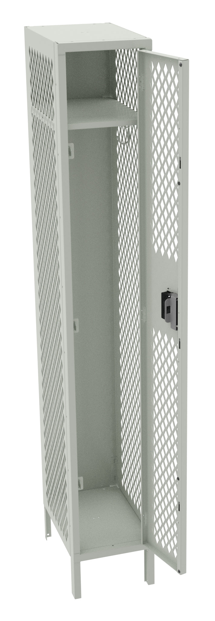Tennsco VSL-121872-1 Single Tier Ventilated Locker - One Wide With Legs (Assembled)