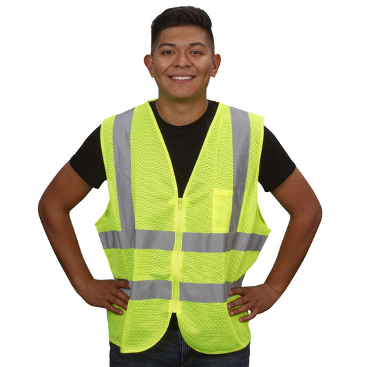 Cordova Safety VZ241PM Safety Vest, Type R, Class 2, Mesh