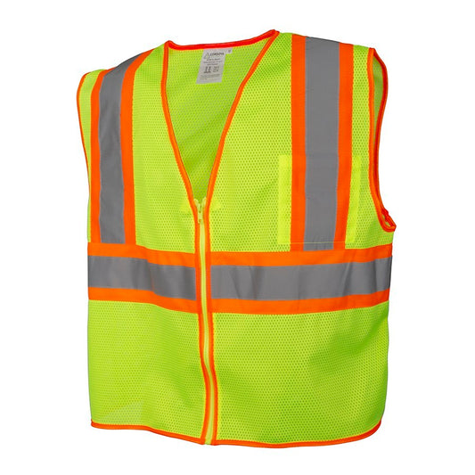 Cordova Safety VZ251P6XL Safety Vest, Type R, Class 2, Mesh