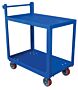 Vestil SCS2-2840 Steel Service Cart, 2 Shelves, 28 x 40, Steel, 1000 lb Load Capacity, 2 Shelves, 27.875" W
