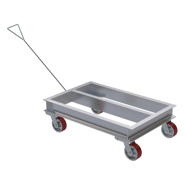 Vestil ACP-2442-20-HDL ALUMINUM CHANNEL DOLLY 24WX42L W/HANDLE