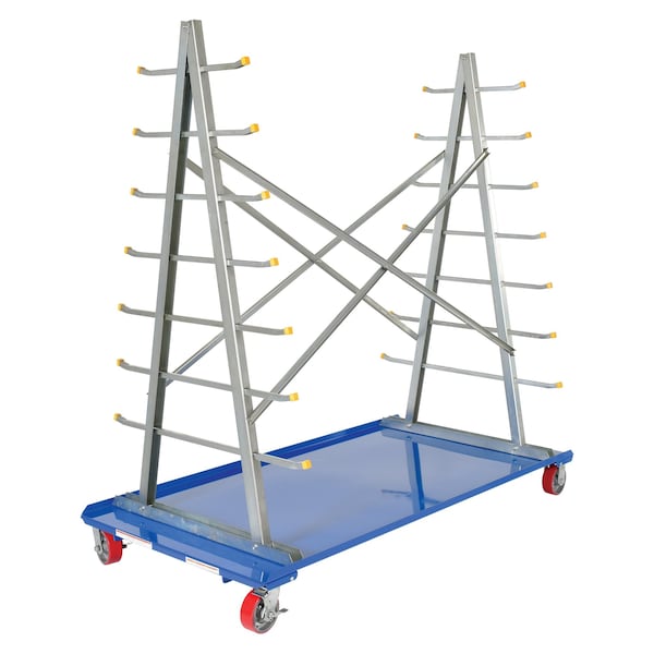 Vestil AFSR-3672 A-Frame Cart, Storage Rack, 36W x 72L