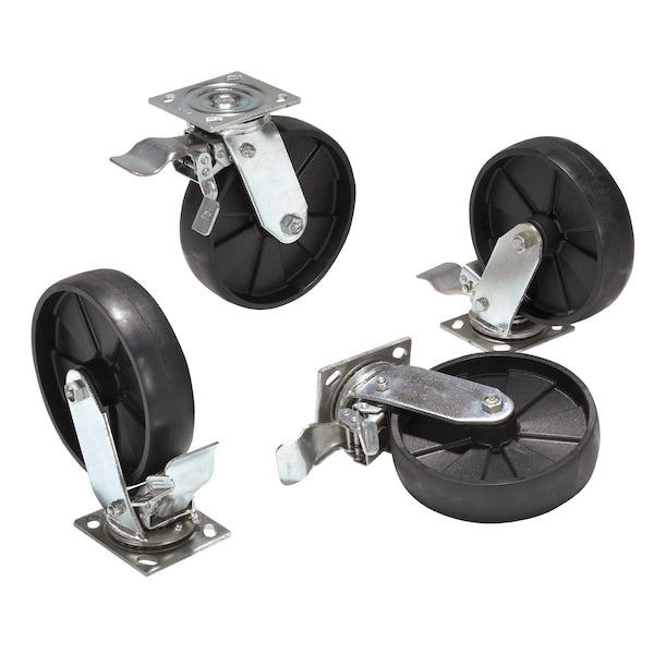 Vestil AHA-2/4-TLC ALUM GANTRY CRANE CASTER 8X2 TOTAL LOCK, PK4