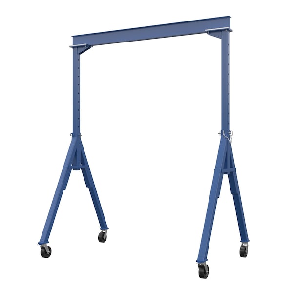 Vestil AHS-8-10-12 Steel Gantry Crane, Adjustable, 8K, 10x12
