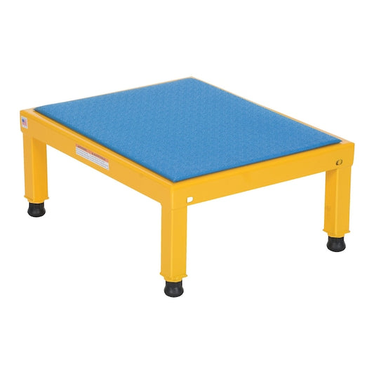 Vestil AHT-H-1924 Adj. Steel Stand, 10-1/2-16-1/2 H, 19 x 24, 10.5 Overall Height, Steel, Yellow