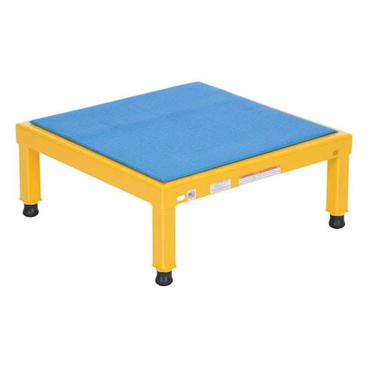 Vestil AHT-H-2424 Adj. Steel Stand, 10-1/2-16-1/2 H, 24 x 24, 10.5 Overall Height, Steel, Yellow