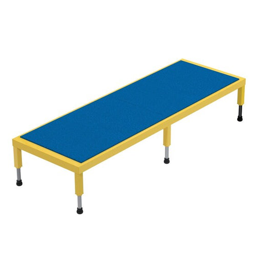 Vestil AHT-H-2472 Adj. Steel Stand, 10-1/2-16-1/2 H, 24 x 72, 10.5 Overall Height, Steel, Yellow