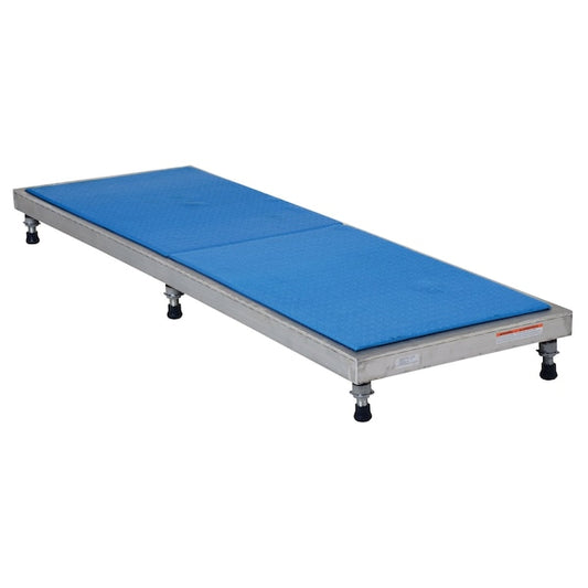 Vestil AHT-L-2472-SS Adjustable Stainless Steel Stand 6-3/4" to 8-3/4" Height 24"W x 72"L