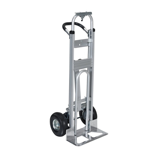 Vestil ALUM-3-CONV Silver Aluminum Convertible 3 in 1 Hand Truck