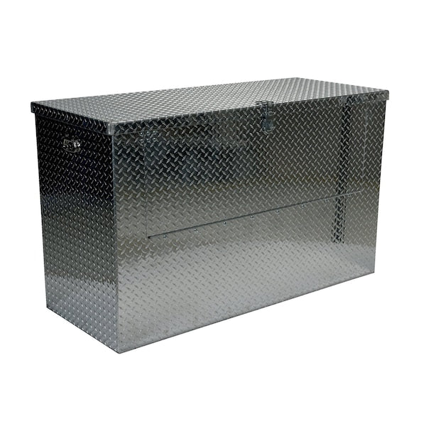 Vestil APTS-2460-FD Portable Tool Box, Aluminum, 61" W x 26" D x 25" H, Added Fold Down Front