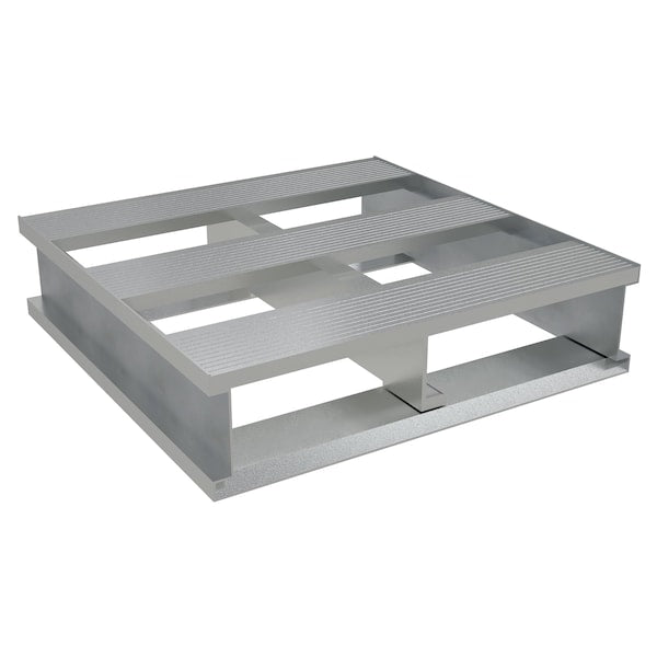 Vestil AP-2424 Aluminum Half Pallet, 24 in L, 24 in W, 6 H