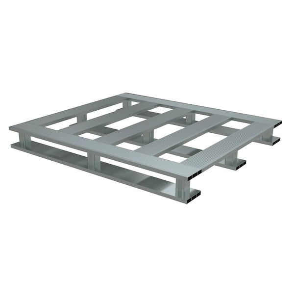 Vestil AP-4248-SB Aluminum Pallet, 47.875 in L, 42 in W, 5.0625 H