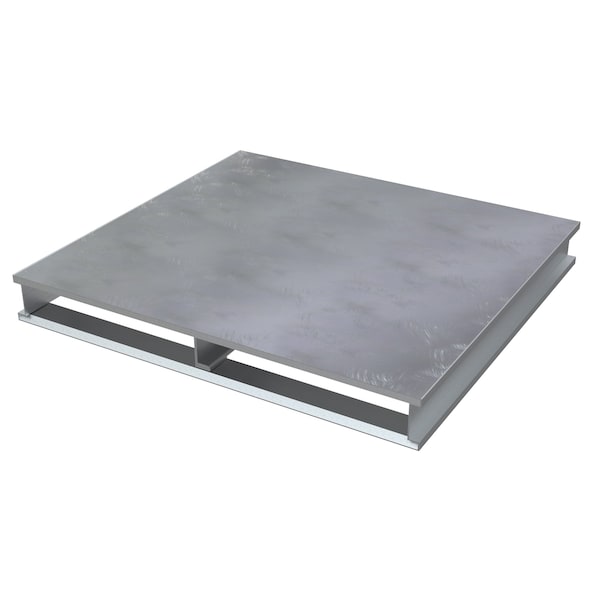 Vestil AP-ST-4848 Aluminum Top Pallet, 48 in L, 48.125 in W, 6 H