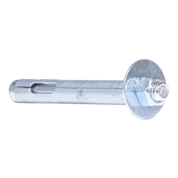 Vestil AS-124 Sleeve Anchor, 1/2" Dia., 4" L, Steel Zinc Plated