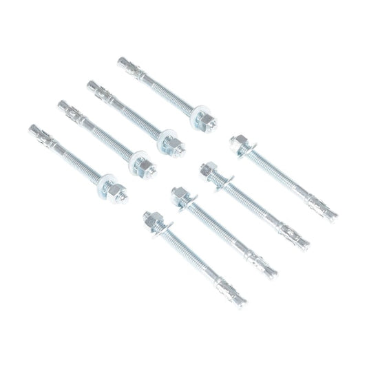 Vestil AS-125-8PK Sleeve Anchor, 1/2" Dia., 5" L, Steel Zinc Plated, 8 PK