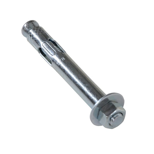 Vestil AS-584 Sleeve Anchor, 3/8" Dia., 5/8" L, Steel Zinc Plated