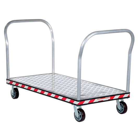 Vestil ATP-C-3060-2HDL Aluminum Treadplate Platform Truck Dual Handle 30 x 60