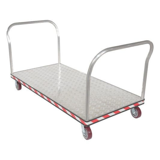 Vestil ATP-C-3672-2HDL Aluminum Treadplate Platform Truck Dual Handle 36 x 72