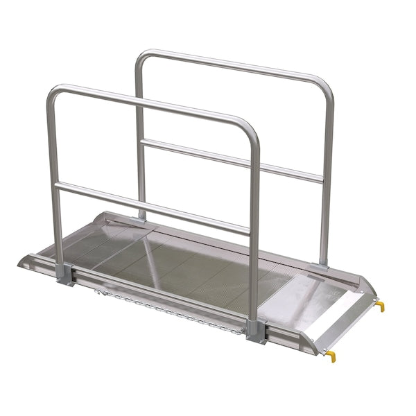 Vestil AWR-28-6B-HR Alum. Walk Ramp w/Rail Hook, 72 x 28"