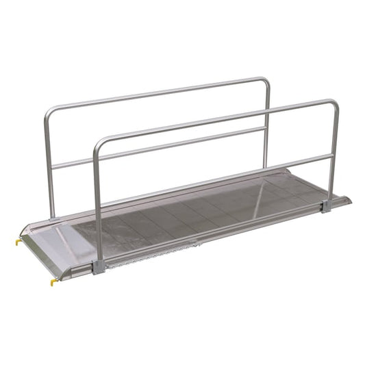Vestil AWR-38-10B-HR Alum. Walk Ramp w/Rail Hook, 120 x 38"