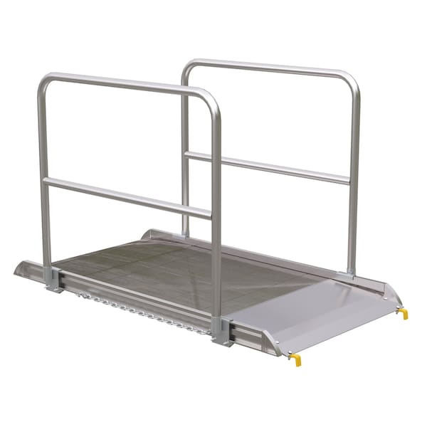 Vestil AWR-38-6B-HR Alum. Walk Ramp w/Rail Hook, 72 x 38"