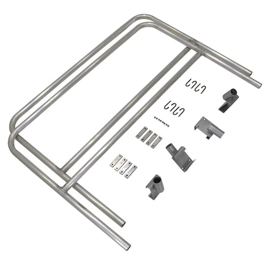 Vestil AWR-HR-8-RF Alum Walk Ramp Rail Retro Fit 8 Ft, PK2